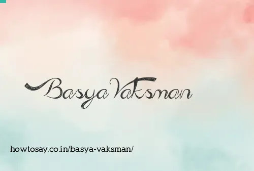 Basya Vaksman