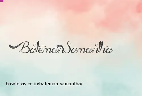 Bateman Samantha