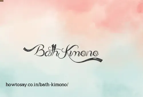 Bath Kimono