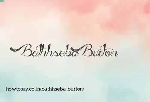 Bathhseba Burton