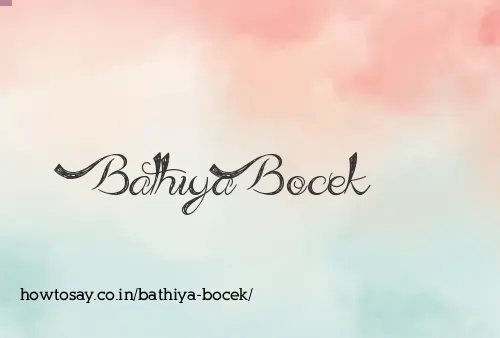 Bathiya Bocek