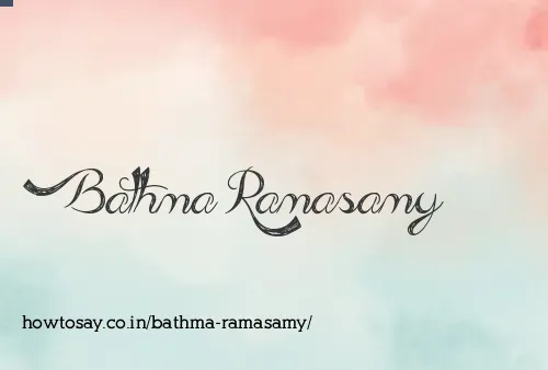 Bathma Ramasamy