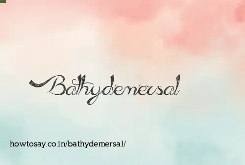 Bathydemersal