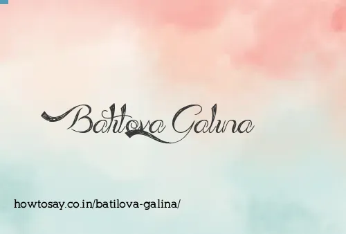 Batilova Galina