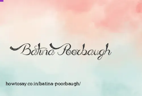 Batina Poorbaugh