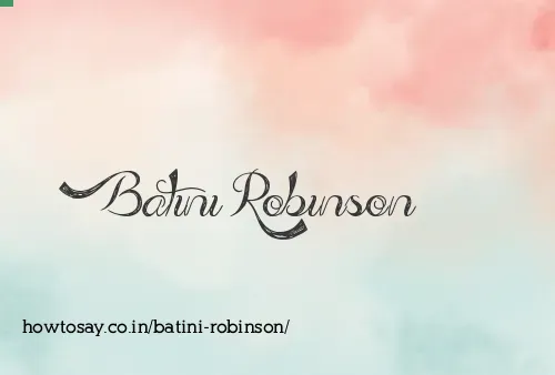 Batini Robinson