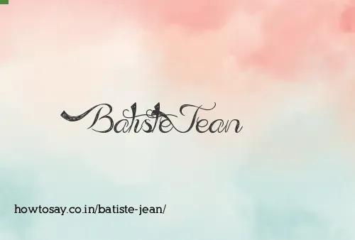 Batiste Jean