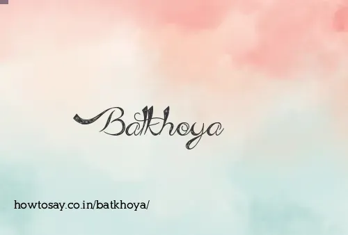 Batkhoya
