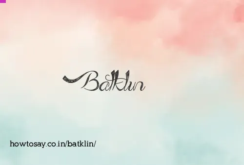 Batklin