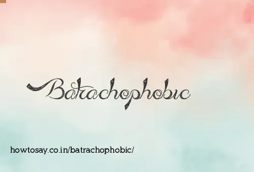 Batrachophobic