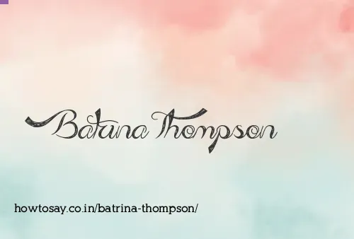 Batrina Thompson