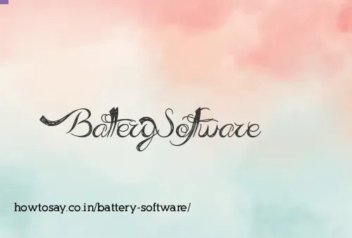 Battery Software