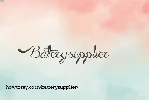 Batterysupplier