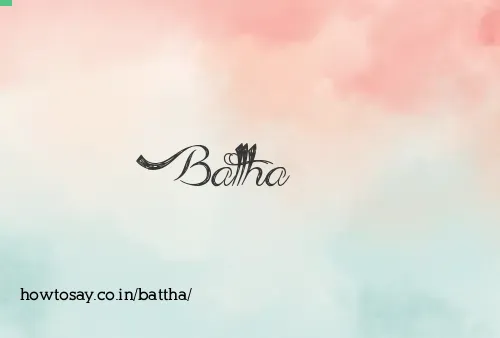 Battha