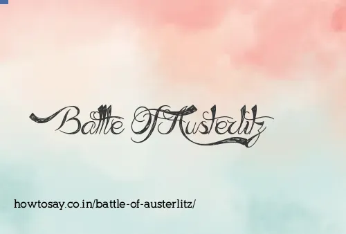 Battle Of Austerlitz