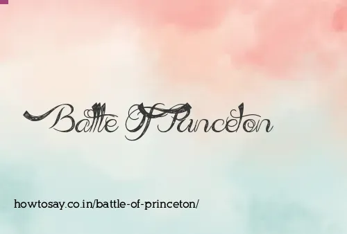 Battle Of Princeton