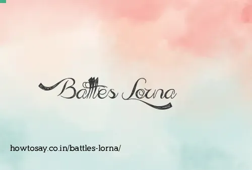 Battles Lorna