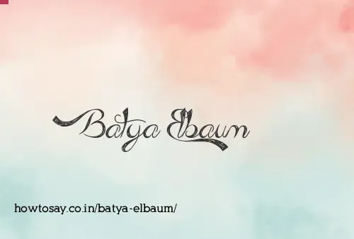 Batya Elbaum