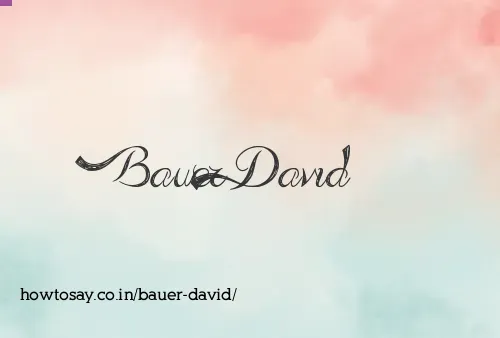 Bauer David