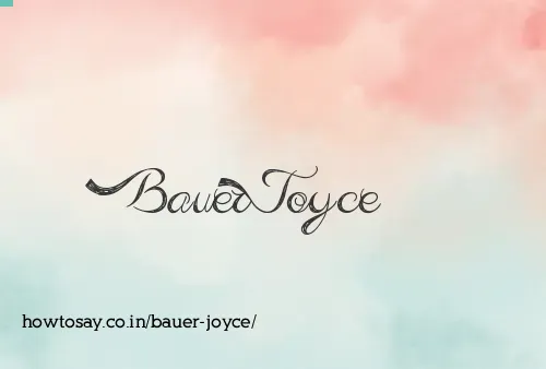 Bauer Joyce