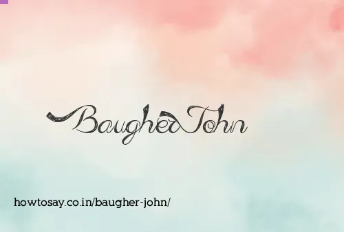 Baugher John