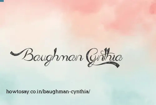 Baughman Cynthia