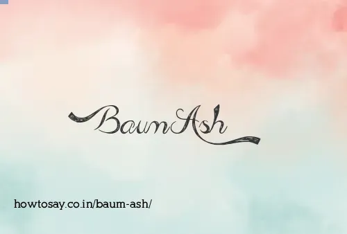 Baum Ash