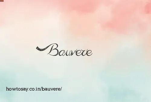 Bauvere