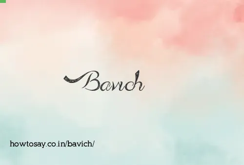 Bavich