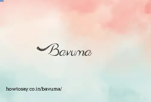 Bavuma