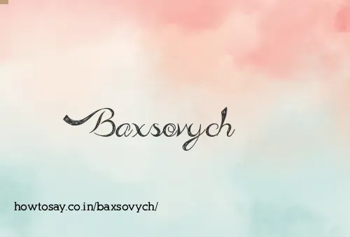 Baxsovych
