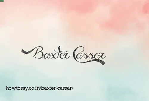 Baxter Cassar