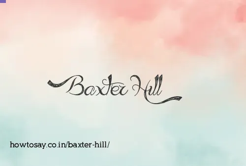 Baxter Hill