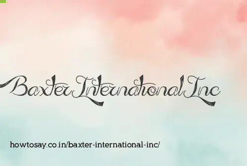 Baxter International Inc