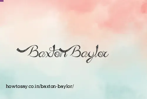 Baxton Baylor