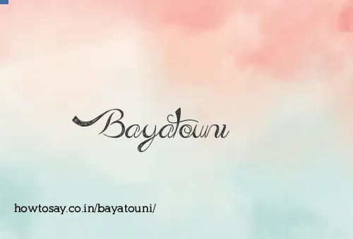 Bayatouni