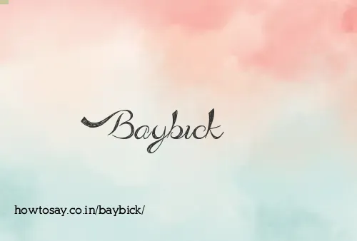 Baybick