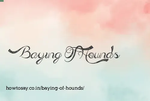 Baying Of Hounds