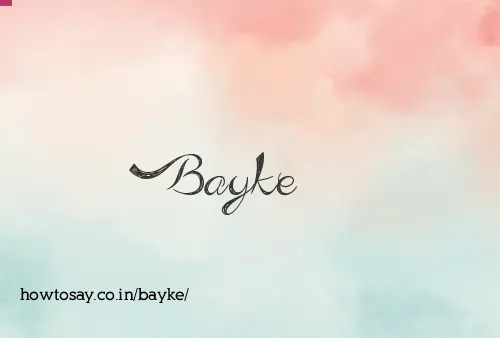 Bayke