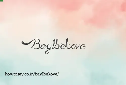 Baylbekova