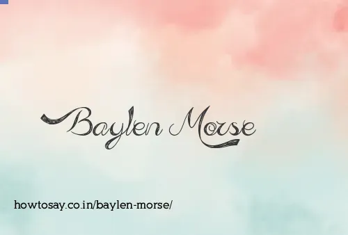 Baylen Morse