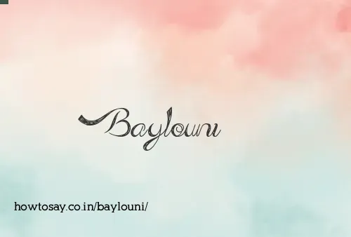 Baylouni