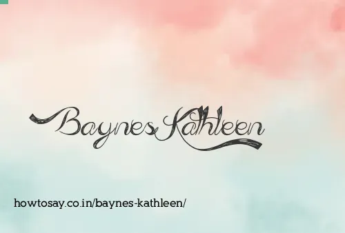 Baynes Kathleen