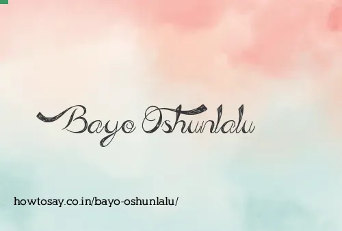 Bayo Oshunlalu