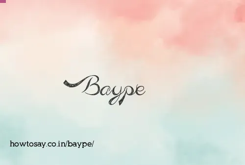Baype