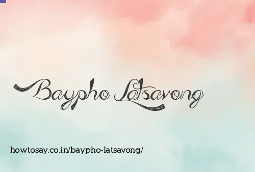 Baypho Latsavong