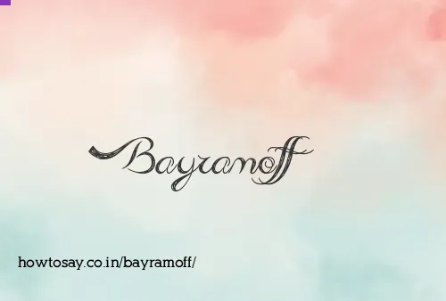 Bayramoff