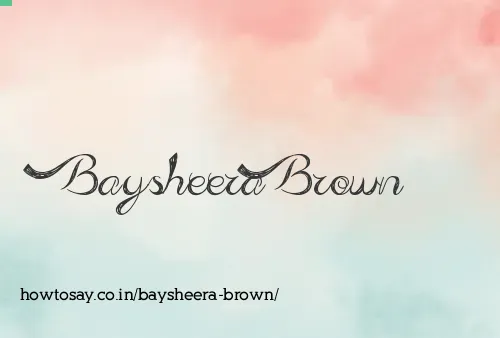 Baysheera Brown