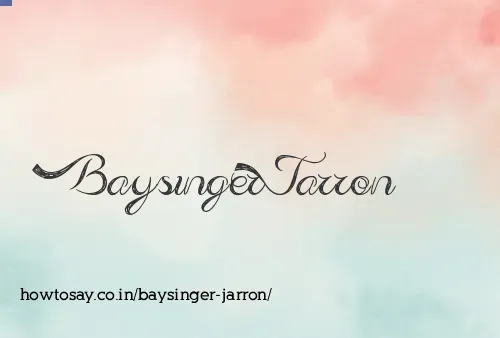 Baysinger Jarron