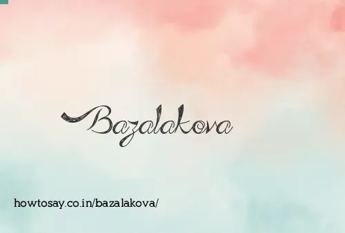 Bazalakova